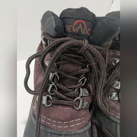 Kids Nevados Brown Hiking Leather Waterproof Snow Boots Sz 1 Storm Pac Insulated - Picture 6 of 9
